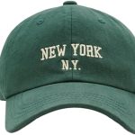 Top Baseball Caps for Women-Men Outdoor Baseball Hats New York Golf Sports Hat Curved-Brim UV Protection