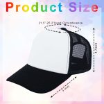 12 Pcs Sublimation Trucker Hats Blank Mesh Baseball Cap Polyester Bulk Mesh Trucker Hat for Men and Women - Image 2