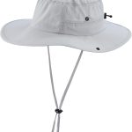 Mens Sun Hat Wide Brim Womens UV Protection Beach Bucket Hat for Fishing Hiking Snap Up Cowboy Hat