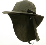 4 Panel Large Bill Soft Bucket w/ Neck Flap Hat Sun Cap - Image 2