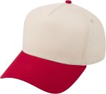 5 Panel Trucker Cap  Mid Profile Cotton Sun Hat Adult