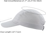 Men's Breathable Run Hat Quick Dry Reflective Sport Cap Adjustable Lightweight Baseball Hat Unstructured Design - Image 2