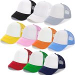10 Pack Trucker Hat Mesh Sublimation Blank Hats Adjustable Baseball Caps Hats for Men Women
