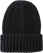 Women's Rib Knit Cuffed Beanie Hat Stretch Acrylic Winter Hat Thick Warm Snow Ski Cap - Image 2
