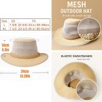 Mesh Safari Hat for Men  Golf Soaker Hats Summer Wide Brim Outback Hat Fishing Sun Hat - Image 2