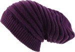 Dreadlock Deep Crown Ribbed Long Knit Rasta Beanie