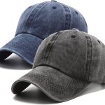 2 Packs Vintage Washed Distressed Baseball Cap Golf Dad Hat for Men Women