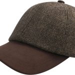 Wool Baseball Cap for Men Adjustable Unstructured Tweed Hat