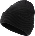 Classic Double Layer Knit Beanie Hat Warm Thick Acrylic Winter Hats Daily Cuffed Beanies Watch Hat for Men Women - Image 2