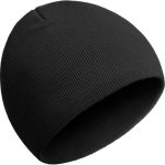 100% Cotton No Cuff Beanie Hat for Men Women, Cuffless Soft Warm Unisex Ribbed Knit Winter Fisherman Skull Cap