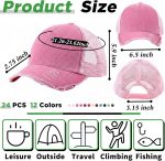 24 Pcs Blank Trucker Hat Bulk Unisex Mesh Baseball Cap for Sublimation Embroidery Vintage Adjustable Hat for Men Women - Image 2