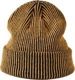 Unisex Casual Striped Beanie Cuff Winter Warm Knitted Hat