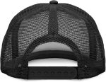 Flat Billed Trucker Hat Mesh Back  Adjustable Cap Solid Two Toned - Image 2