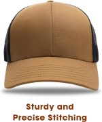 Mens Trucker Hat Structured Mesh Baseball Cap Adjustable Classic Mens Hat - Image 2
