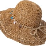 Foldable Straw Beach Sun Hats for Women Floppy Wide Brim Travel Hat