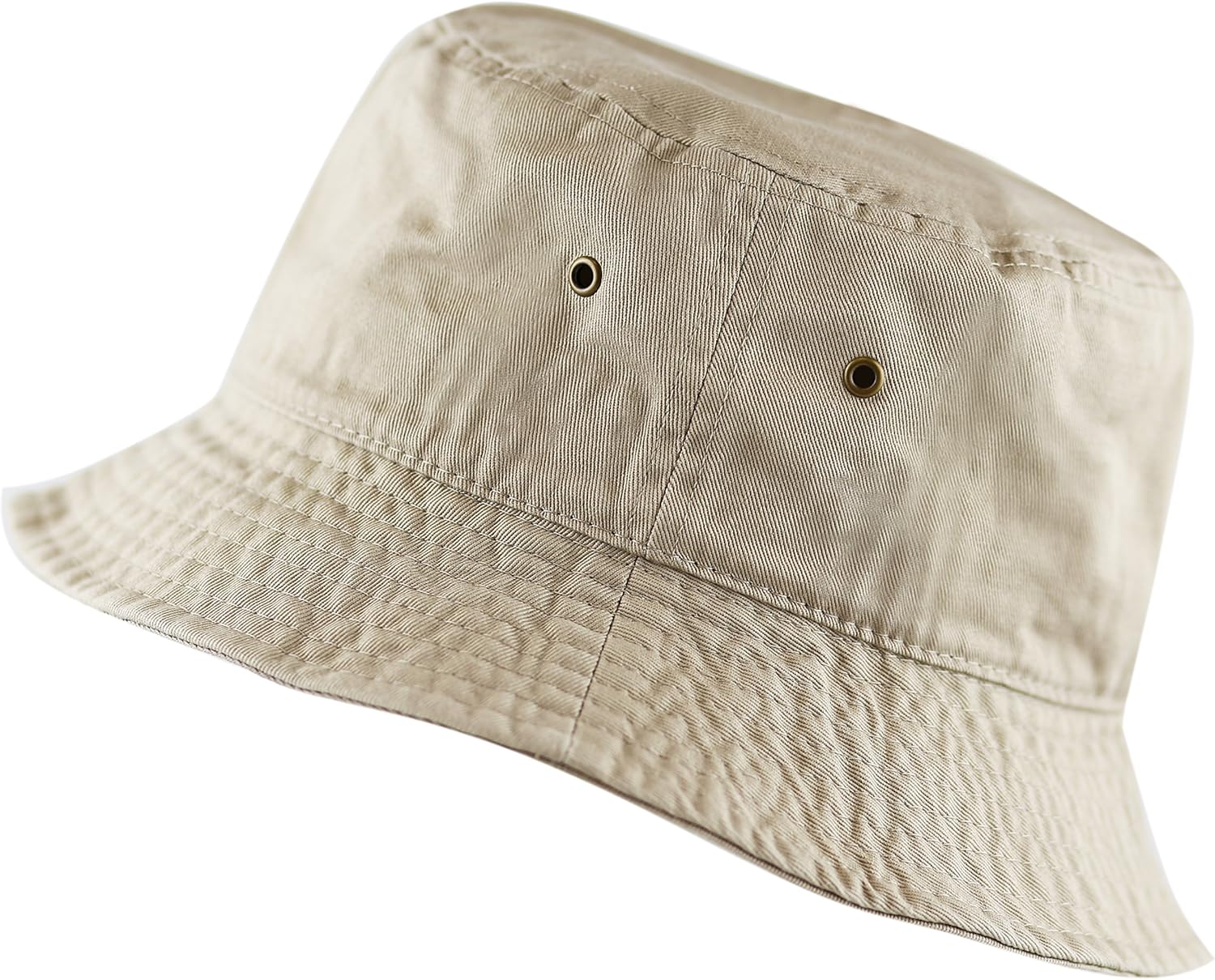 91dM25YvALL._AC_SL1500_.jpg Cotton Bucket Hat Packable Sun Hat – Unisex Summer Travel Beach Fisherman Hat for Men Women Outdoor Fishing Hiking - Image 1